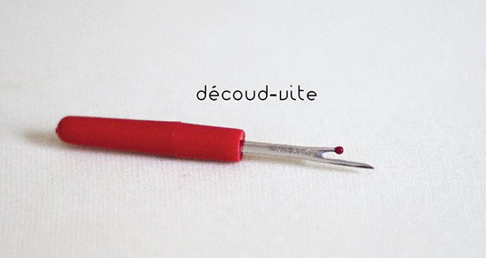 découd vite rouge