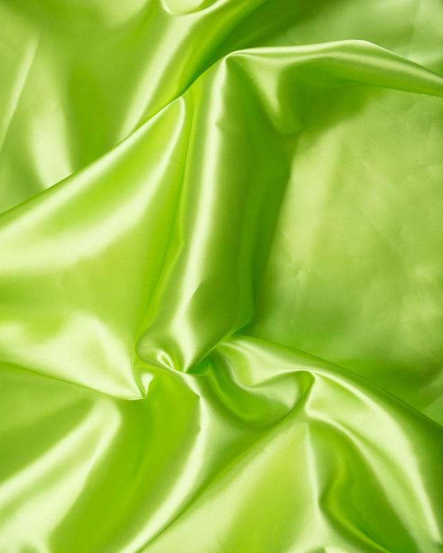 Satin Uni Vert Spring - Tissushop