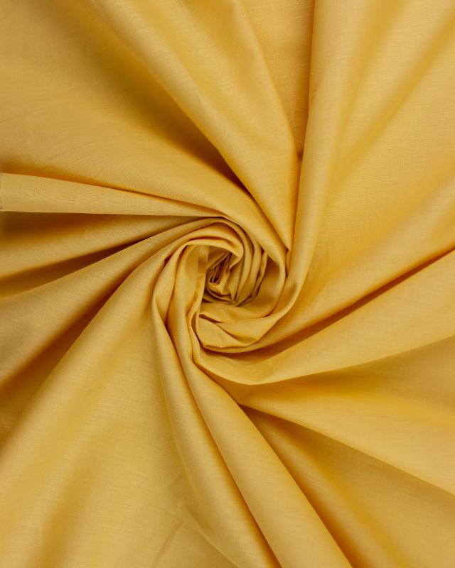 Popeline de coton uni Moutarde - Tissushop