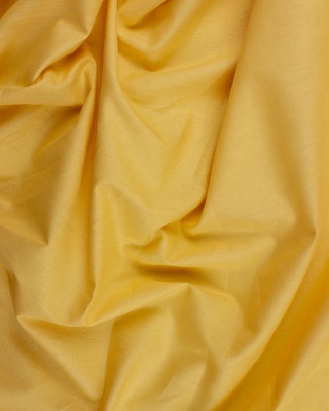 Popeline de coton uni Moutarde - Tissushop