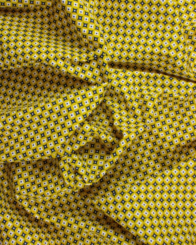 Cotton poplin Polar Mustard - Tissushop