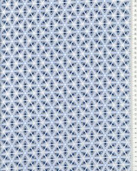 Popeline de coton Tripoli Bleu - Tissushop