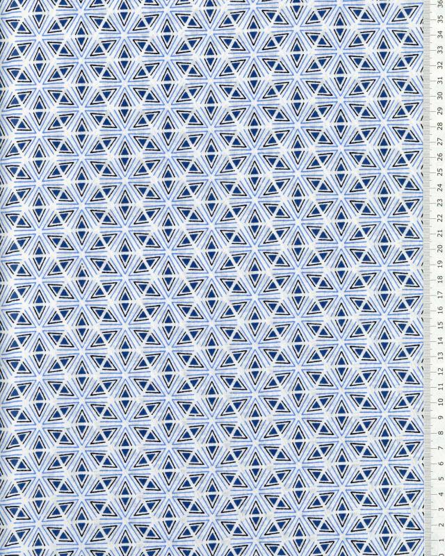 Cotton poplin Tripoli Blue - Tissushop