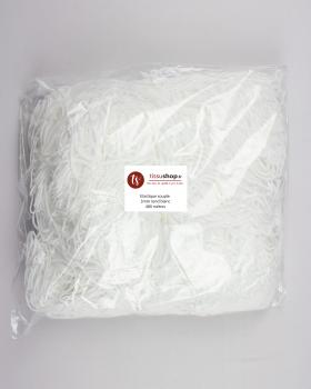 Elastique souple rond 3mm - spécial masque Blanc - Tissushop