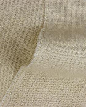 Toile de jute lurex or - 290 gr/m2 - 120 cm Blanc - Tissushop