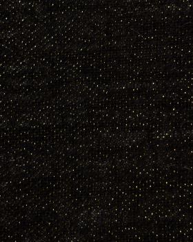 Gold lurex burlap - 290 gr / m2 - 120 cm Black - Tissushop