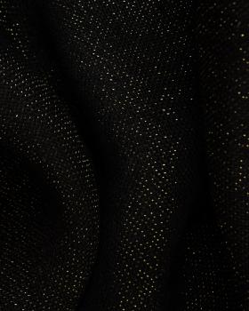 Gold lurex burlap - 290 gr / m2 - 120 cm Black - Tissushop