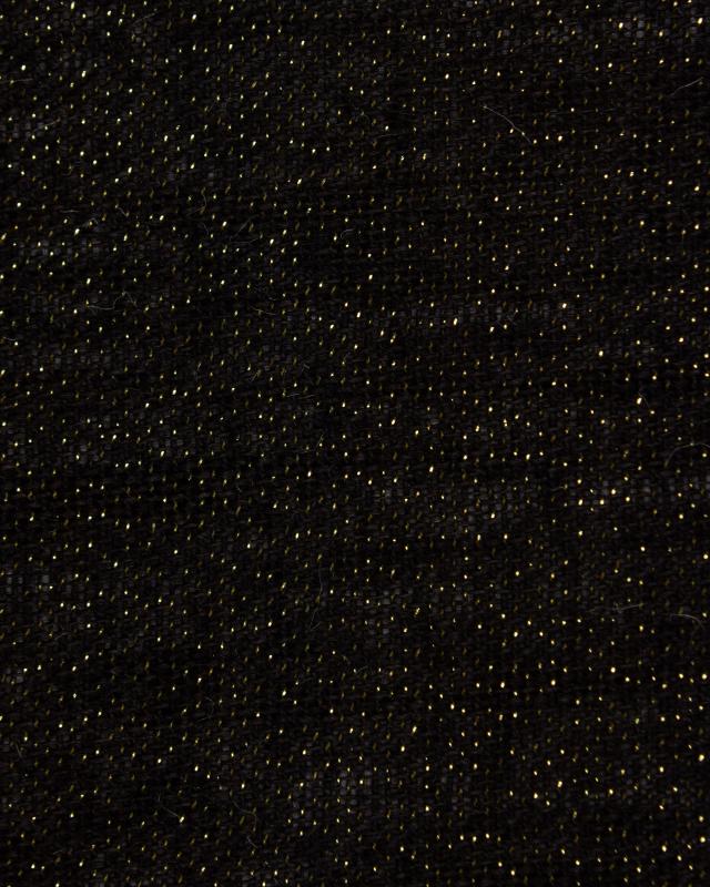 Gold lurex burlap - 290 gr / m2 - 120 cm Black - Tissushop