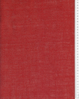 Toile de jute lurex or - 290 gr/m2 - 120 cm Rouge - Tissushop