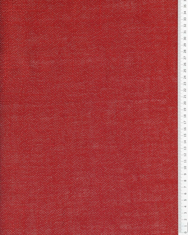 Toile de jute lurex or - 290 gr/m2 - 120 cm Rouge - Tissushop