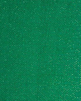 Toile de jute lurex or - 290 gr/m2 - 120 cm Vert Sapin - Tissushop