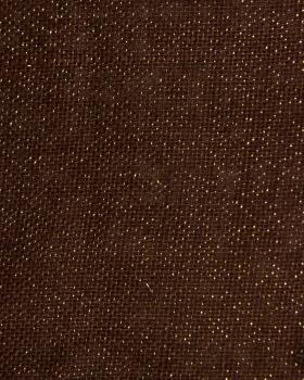 Gold lurex burlap - 290 gr / m2 - 120 cm Brown - Tissushop
