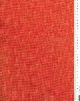 Toile de jute lurex or - 290 gr/m2 - 120 cm Orange - Tissushop