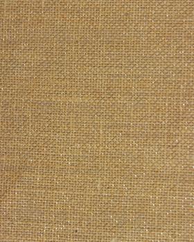 Toile de jute lurex argent - 290 gr/m² - 130 cm - Naturel - Tissushop