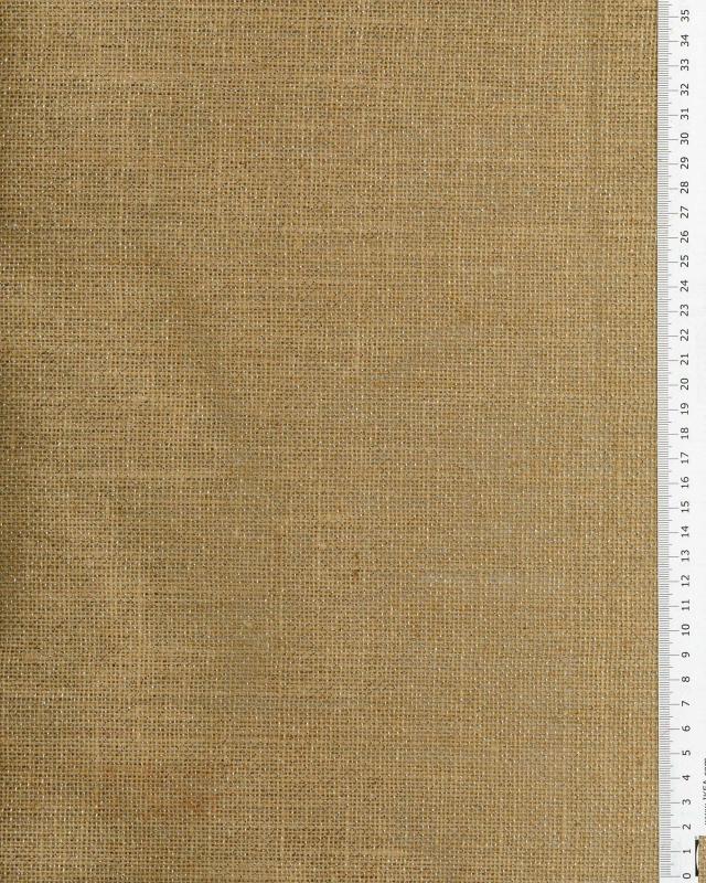 Toile de jute lurex argent - 290 gr/m² - 130 cm - Naturel - Tissushop