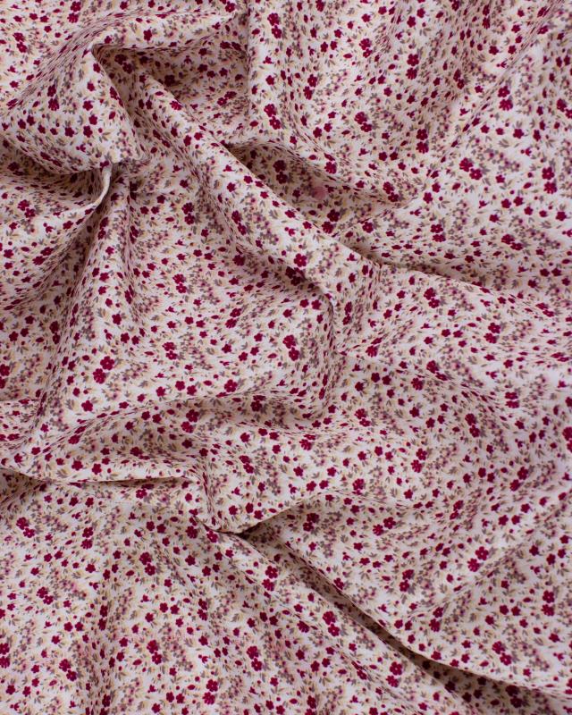 Cotton poplin - Cassandre Red - Tissushop