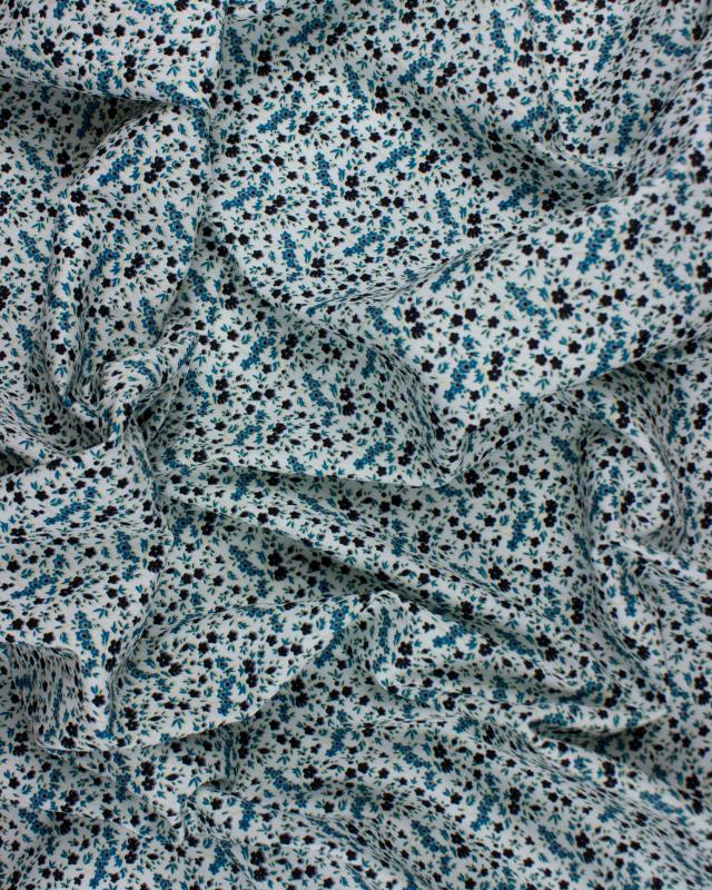 Cotton poplin - Cassandre Blue - Tissushop
