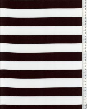 Satin Stripes black and White - Tissushop