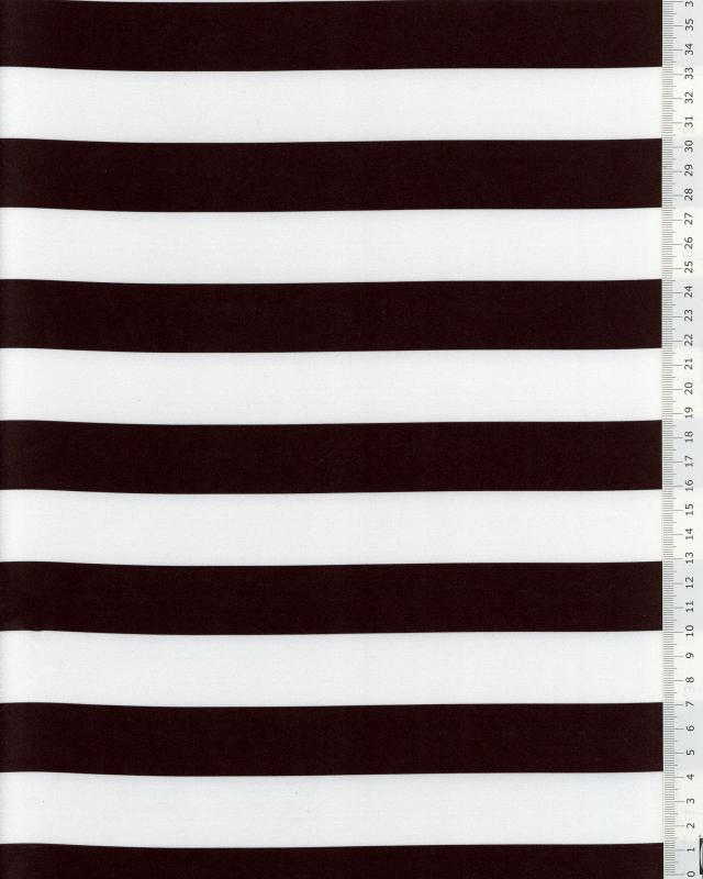Satin Stripes black and White - Tissushop
