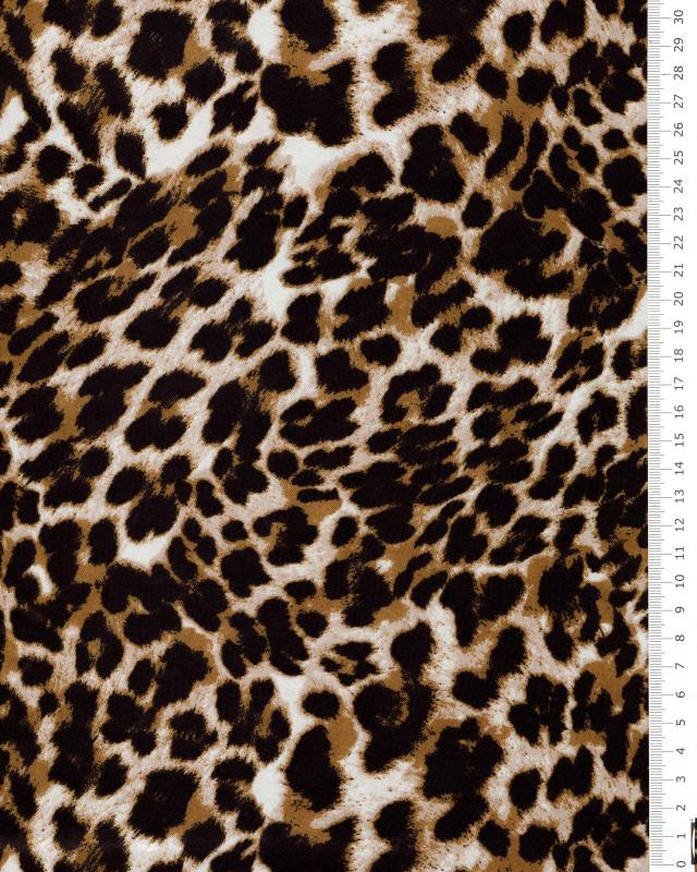 Satin imitation léopard - Tissushop