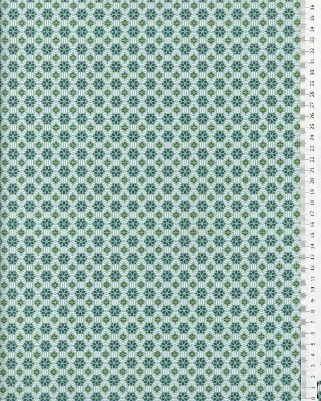 Cotton poplin - Vitrax Blue Cloud - Tissushop
