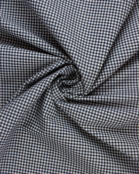 Poly / Cotton Gingham Navy Blue - Tissushop