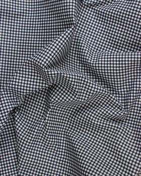 Poly / Cotton Gingham Navy Blue - Tissushop