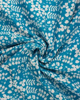 Plant print Turquoise Blue - Tissushop