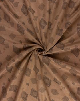 Suedine motif géométrique Beige - Tissushop