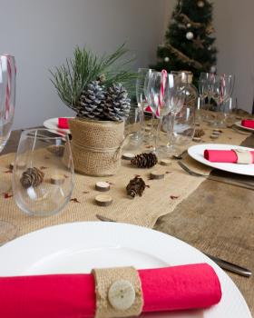 jute table runner - 260 gr/m² - 50 cm - natural - Tissushop