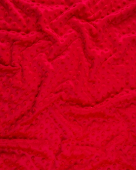 Dot minkee fleece Red - Tissushop