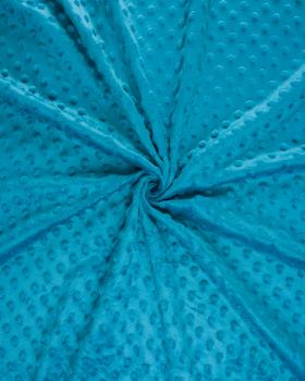 Dot minkee fleece Turquoise Blue - Tissushop