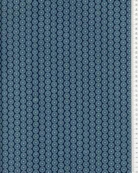 Popeline de coton daisy Bleu - Tissushop