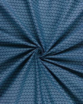 Popeline de coton daisy Bleu - Tissushop