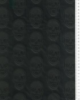 Imitation leather skull printed Black - Tissushop