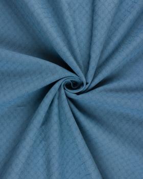 Openwork dyed cotton popelin Blue - Tissushop
