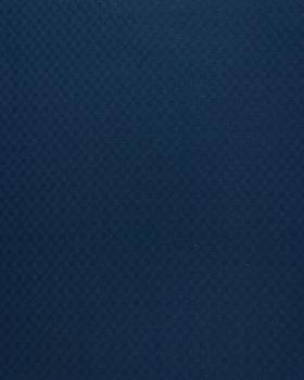 Openwork dyed cotton popelin Navy Blue - Tissushop