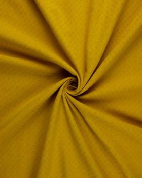 Openwork dyed cotton popelin Dandelion Yellow - Tissushop