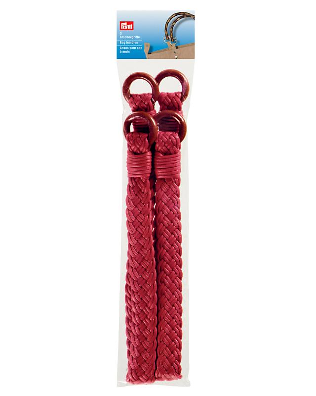 Claudia Prym bag handles (x2) Red - Tissushop