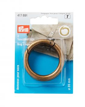 Bag rings 30mm Prym (x2) Old Gold - Tissushop