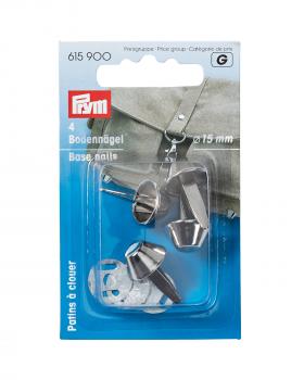 Patins à clouer pour sac 15mm Prym (x4) Argent - Tissushop