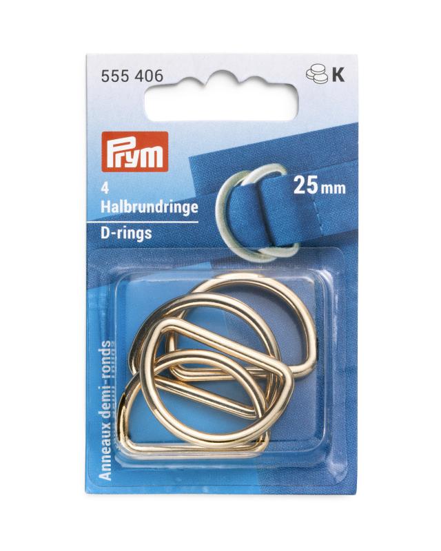 D-rings 25 mm Prym (x4) Gold - Tissushop