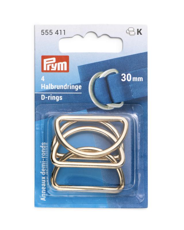 Anneaux demi-ronds 30 mm Prym (x4) Or - Tissushop