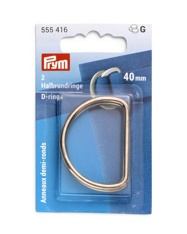 D-rings 40 mm Prym (x2) Gold - Tissushop