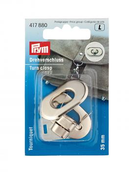 Rounded turn clasp 35 mm Prym (x1) Silver - Tissushop