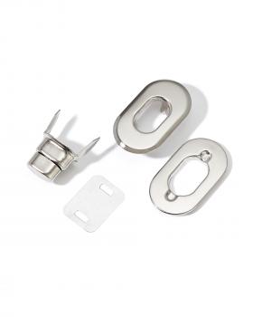 Rounded turn clasp 35 mm Prym (x1) Silver - Tissushop