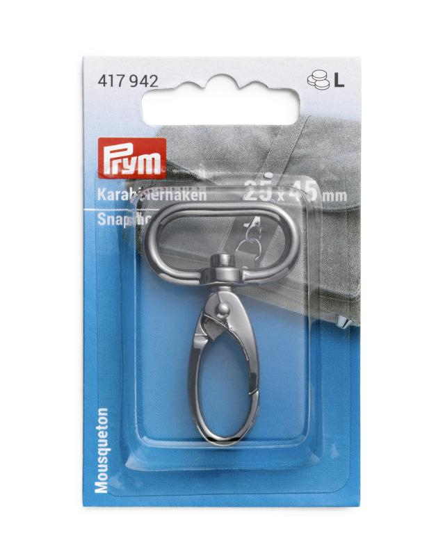 Snap hook 25 x 45 mm Prym (x1) Metal - Tissushop