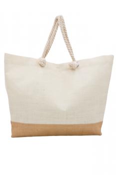 Miami Jute Beach Bag Off White - Tissushop