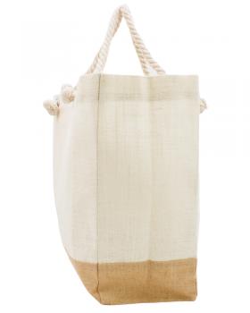 Sac de plage en jute Miami Blanc Cassé - Tissushop