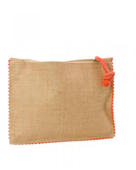 Pochette en jute Ibiza Naturel - Tissushop